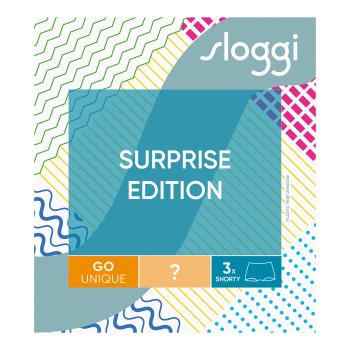 Sloggi Trusser 3P GO Unique Hipster Shorts Flerfarvet bomuld Medium Dame