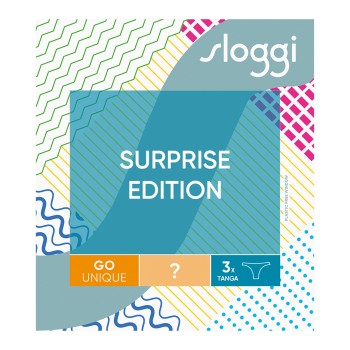 Sloggi Trusser 3P GO Unique Tanga Flerfarvet bomuld Small Dame