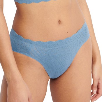 Sloggi Trusser ZERO Feel Bliss High Leg Brief Lyseblå X-Large Dame