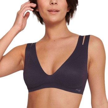 Sloggi BH ZERO Feel Flow Bralette Mørkelilla Small Dame