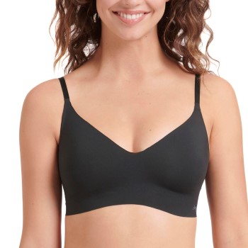Sloggi BH ZERO Microfibre 2.0 Bralette Sort X-Small Dame