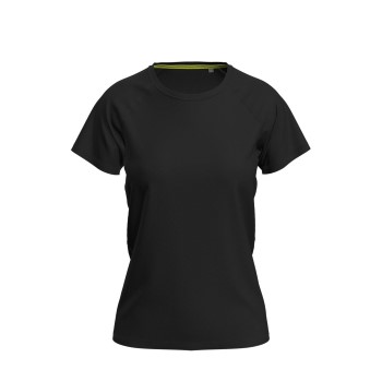 Stedman Active 140 Raglan For Women Sort polyester Large Dame
