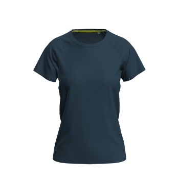 Stedman Active 140 Raglan For Women Marineblå polyester Small Dame