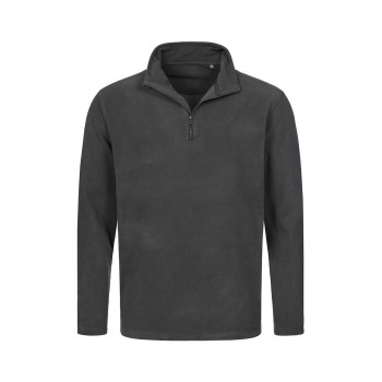 Stedman Active Fleece Half-Zip For Men Grå polyester Large Herre
