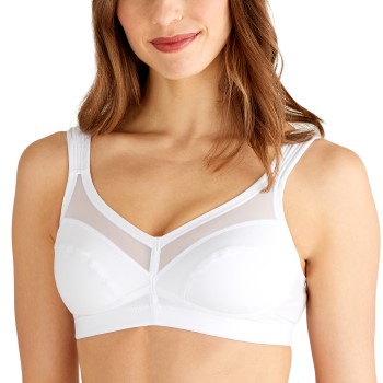 Swegmark BH Net Faitrade Cotton Soft Bra Hvid økologisk bomuld D 85 Dame