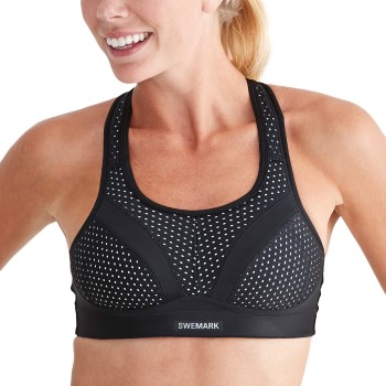SWEMARK Sport by Swegmark Swemark Incredible Extreme Support Sports Bra BH Sort E 90 Dame