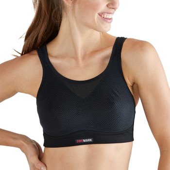 SWEMARK Sport by Swegmark Swemark Magic High Support Sport Bra BH Sort E 75 Dame