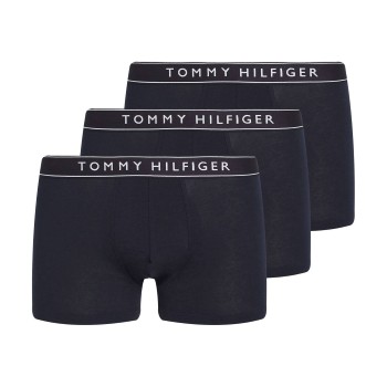 Tommy Hilfiger 3P Cotton Stretch Trunks Mørkblå bomuld Large Herre