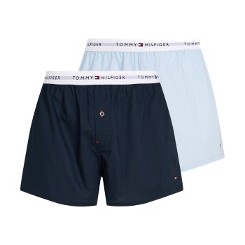 Tommy Hilfiger 2P Signature Boxer Shorts Blå bomuld X-Large Herre