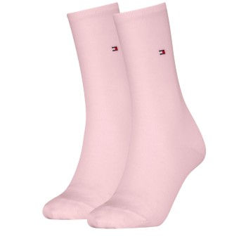Tommy Hilfiger Legwear Tommy Hilfiger Strømper 2P Women Classic Casual Socks Lyserosa Str 35/38 Dame