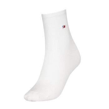 Tommy Hilfiger Legwear Tommy Hilfiger Strømper Women Premium Rib Short Socks Hvid Str 35/38 Dame