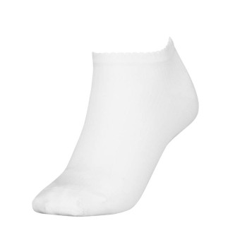 Tommy Hilfiger Legwear Tommy Hilfiger Strømper Women Premium Rib Sneaker Socks Hvid Str 39/42 Dame