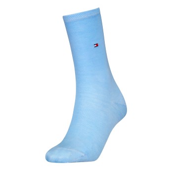 Tommy Hilfiger Legwear Tommy Hilfiger Strømper Women Premium Soft Silk Socks Lyseblå Str 35/38 Dame