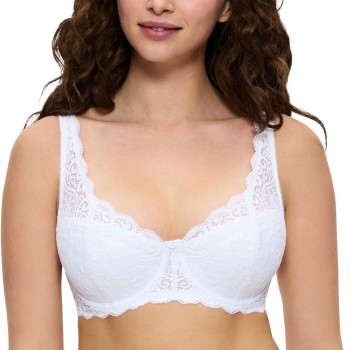 Triumph BH Amourette Wired Bra With Lace Hvid C 70 Dame
