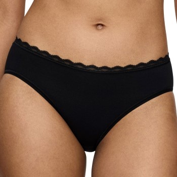 Triumph Trusser Feel Of Cotton Tai Sort bomuld 48 Dame