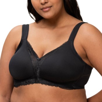Triumph BH Modern Lace Cotton Soft Bra Sort D 80 Dame