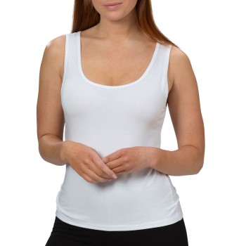 Trofé Trofe Bamboo Solids Tank Top Hvid Bambus Small Dame