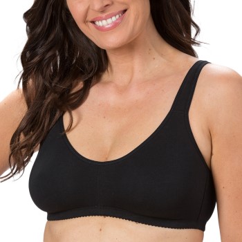 Trofé Trofe Comfort Lounge Bra BH Sort bomuld D 75 Dame