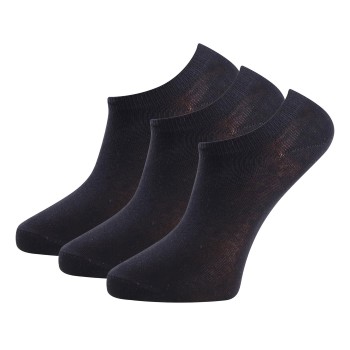 Trofé Trofe Cotton Sneaker Socks Strømper 3P Sort Str 43/46 Dame