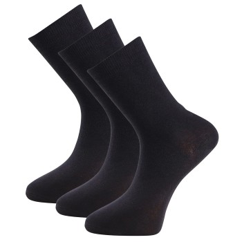 Se Trofé Trofe Cotton Socks Strømper 3P Sort Str 43/46 Dame ved Timarco