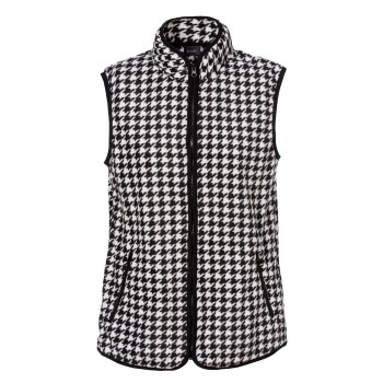 Trofé Trofe Houndstooth Vest Sort polyester Small Dame