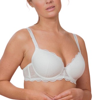 Trofé Trofe Julia Lace Padded Bra BH Hvid polyamid B 85 Dame