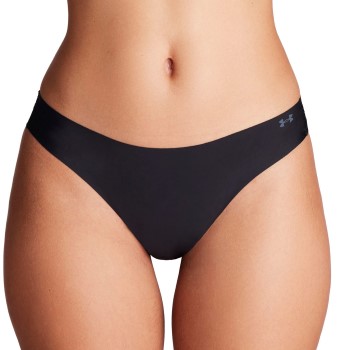 Under Armour Trusser 3P Pure Stretch Invisible Thong Sort Medium Dame