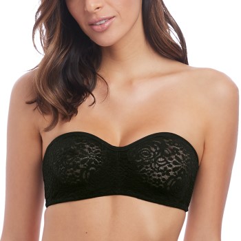 Wacoal BH Halo Lace Strapless Bra Sort D 80 Dame