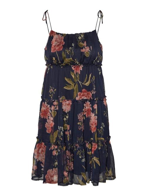VERO MODA Sommerkjole 'BRIONY'  lysebeige / mørkeblå / mørkegrøn / gammelrosa