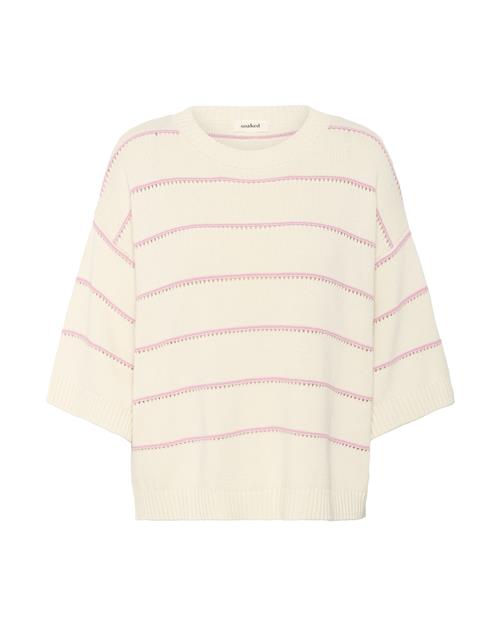 SOAKED IN LUXURY Pullover i overstørrelse 'Rava Romy '  beige / pink