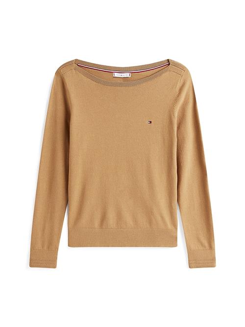 TOMMY HILFIGER Pullover  mørkebeige / navy / rød / hvid