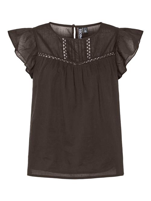 PIECES Bluse 'PCAstrid'  mokka