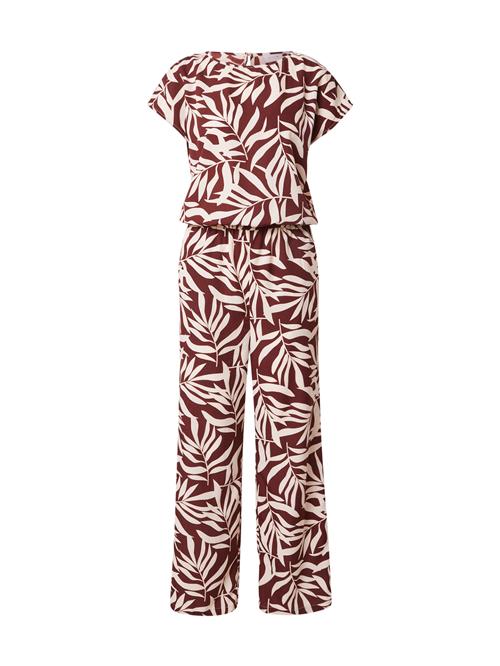 Se VILA Jumpsuit 'VIGRAF'  rustbrun / hvid ved About You