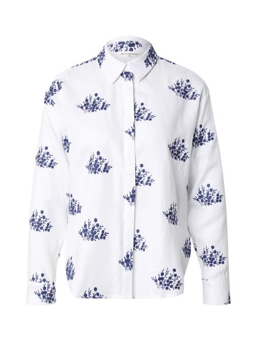 MSCH COPENHAGEN Bluse 'Ryan Conella'  blå / hvid