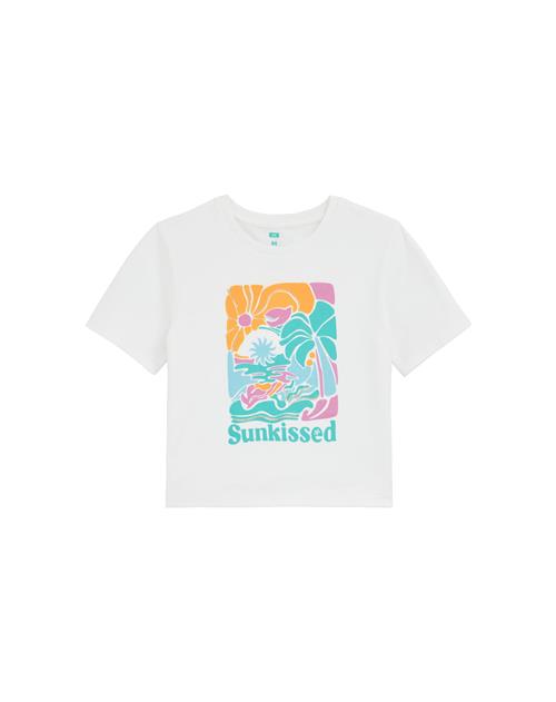 WE Fashion Bluser & t-shirts  turkis / orange / pink / offwhite