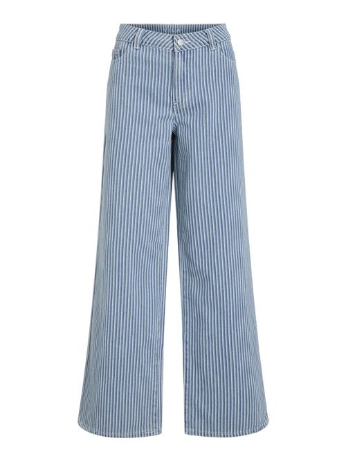 VILA Jeans  blue denim / hvid