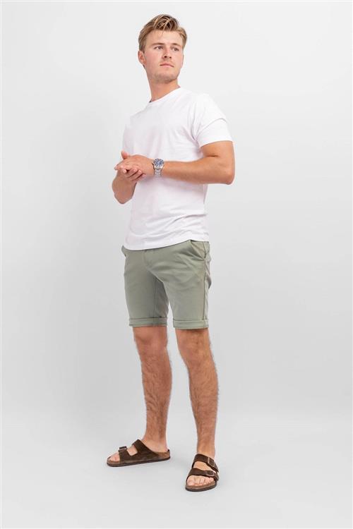 Chino Shorts - Olive - Herre - L - TeeShoppen