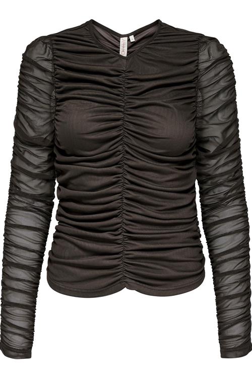 Liv Langærmet Bluse - Sort - L - ONLY