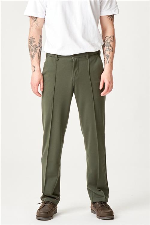 Performance Pants Loose Fit - Mørk Oliven - 30/32 - Bukser med stretch - TeeShoppen
