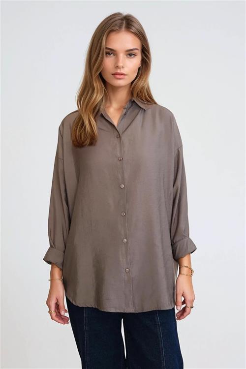 Mia Skjorte - Khaki - 2XL - TeeShoppen