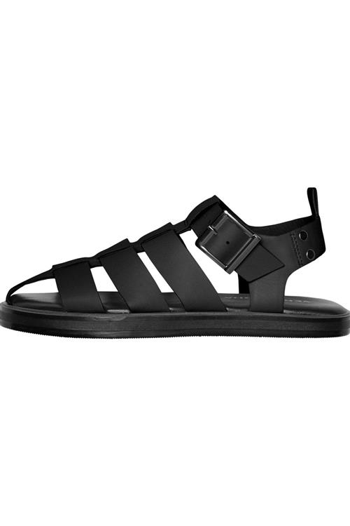 Gitta Læder Sandal - Sort - Dame - 40 - Vero Moda