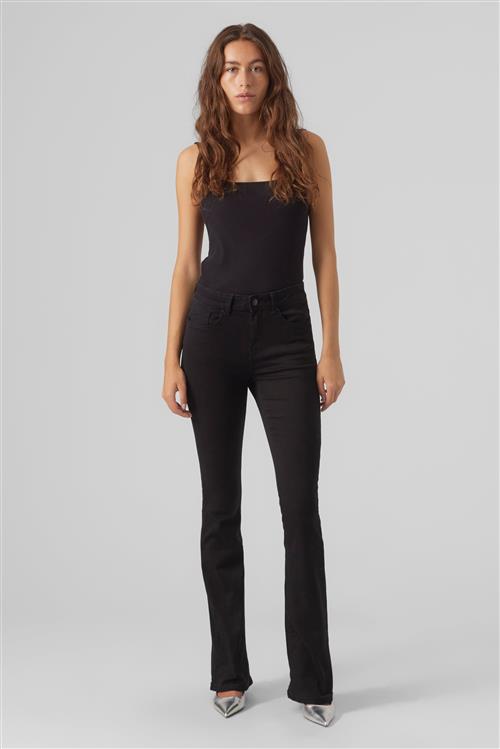 Peachy MR Flared Bukser - Sort - XS/30 - Vero Moda