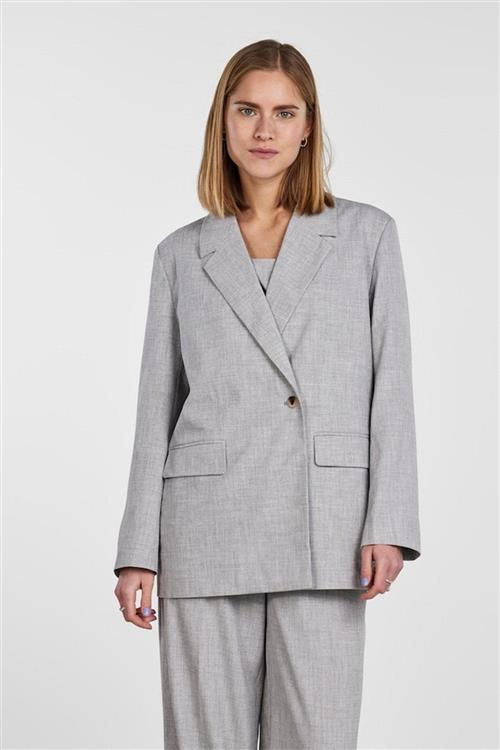 Oversized Blazer - Light grey melange - XL - PIECES