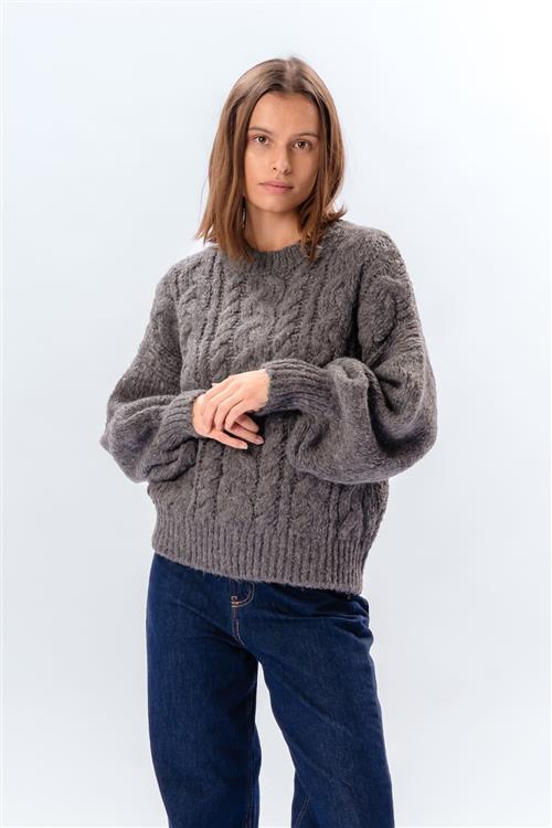 Emma Knit - Grå - One Size - TeeShoppen