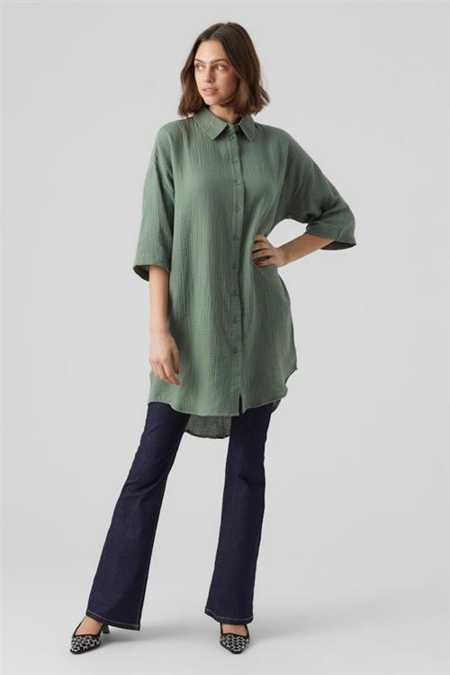 Natali Oversized Skjorte - Laurel Wreath - L - Vero Moda