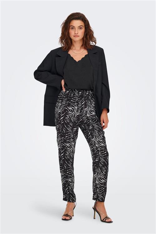Mille Bukser - Sort M. Hvide Striber - XS - ONLY