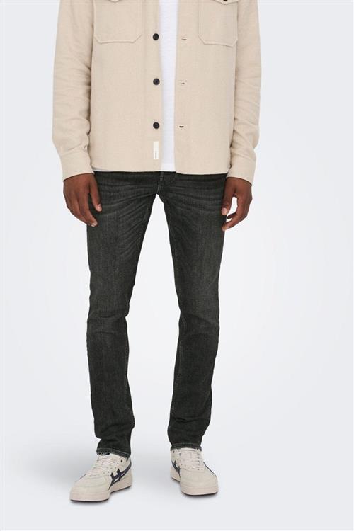 Loom Slim Black Jeans - Sort - Slim fit - Herre - 28/32 - Only & Sons