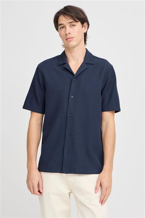 Knitted Shirt - Navy - M - TeeShoppen