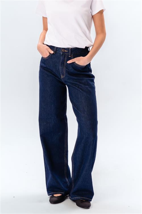 Se Originale Performance Loose Jeans - Dark Blue Denim - Dame - 31/30 - TeeShoppen ved Teeshoppen