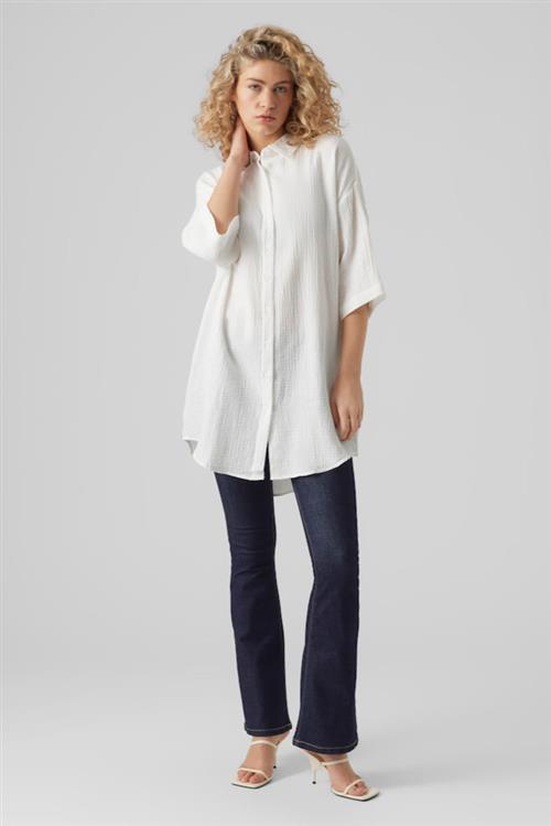 Natali Oversized Skjorte - Snow White - L - Vero Moda